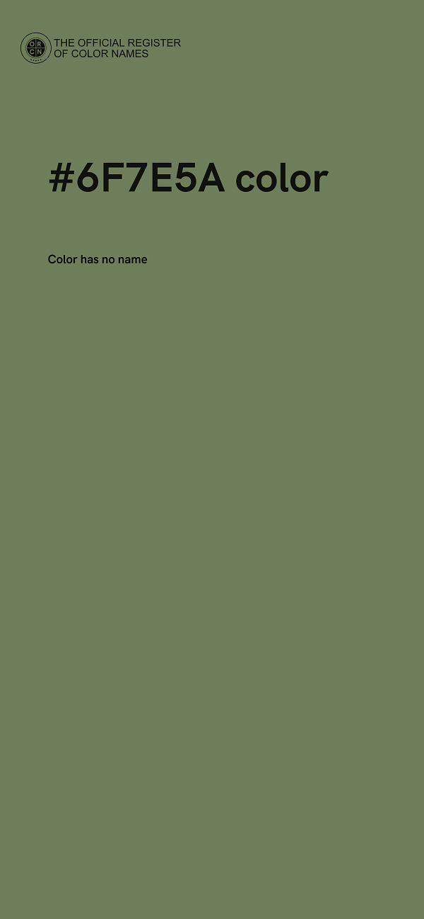 #6F7E5A color image