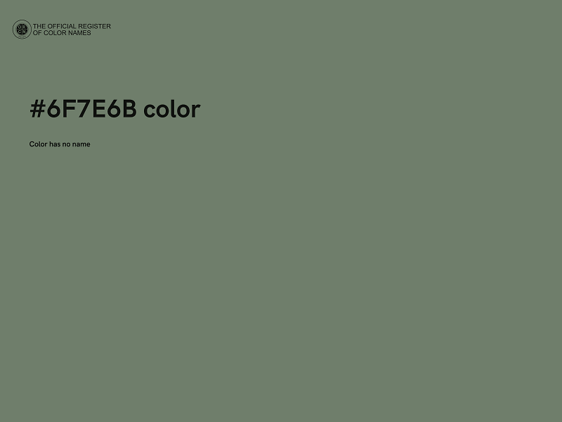 #6F7E6B color image