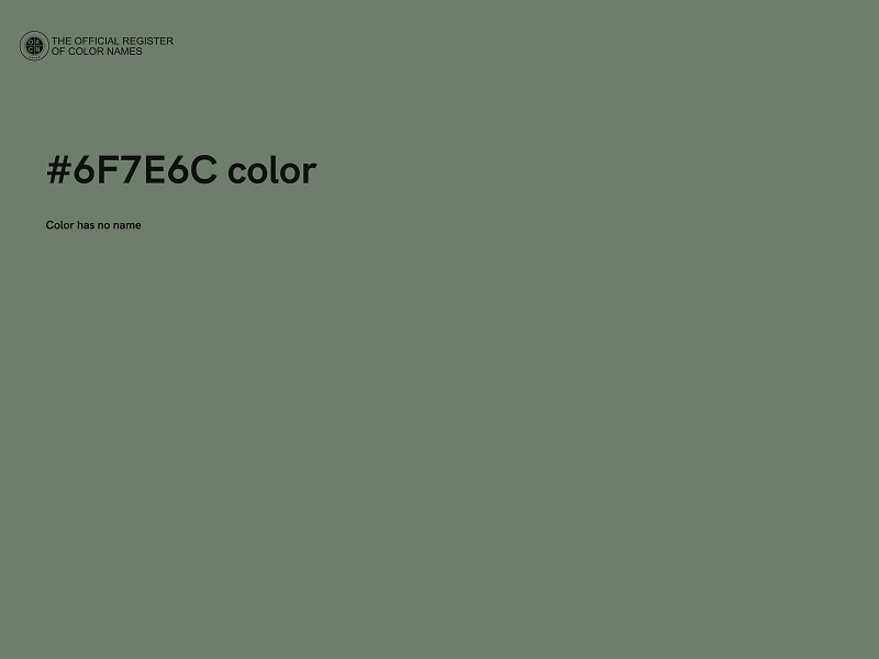 #6F7E6C color image