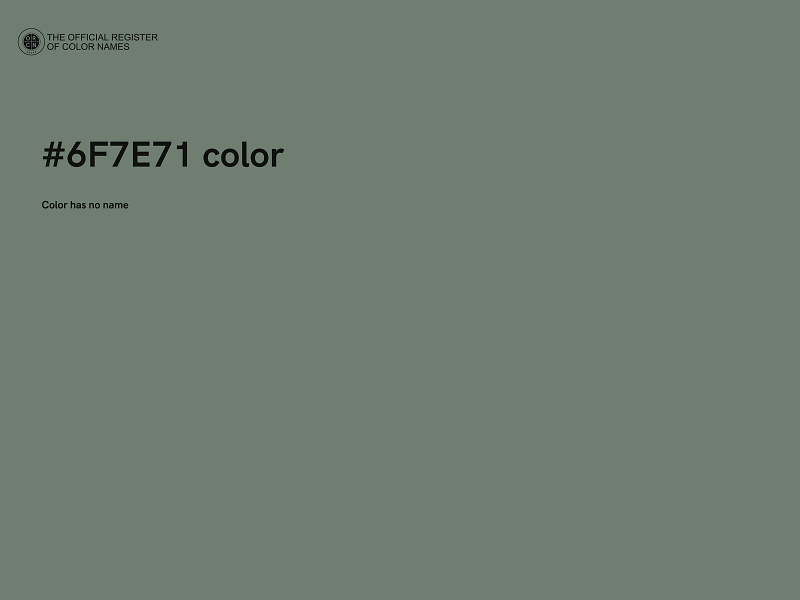 #6F7E71 color image