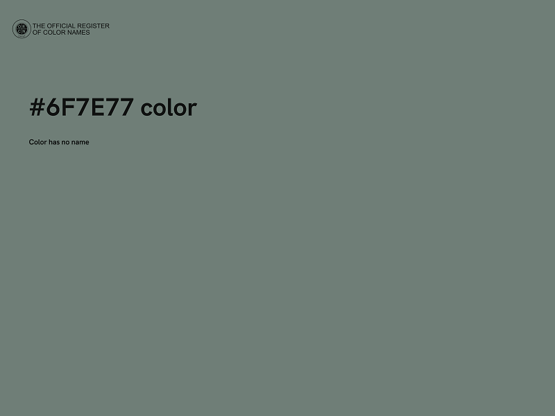 #6F7E77 color image