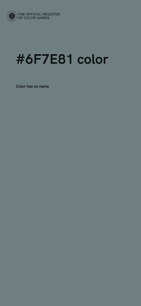 #6F7E81 color image