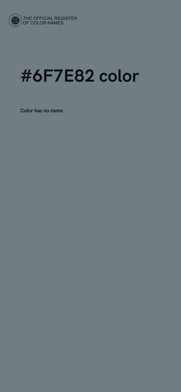 #6F7E82 color image