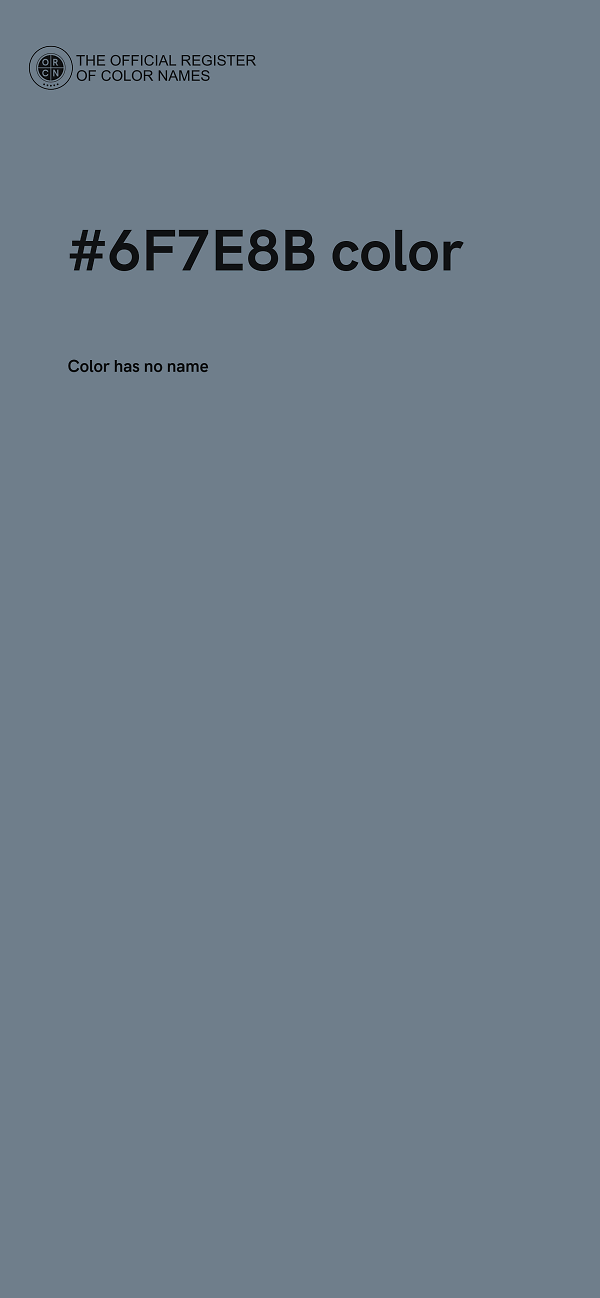 #6F7E8B color image