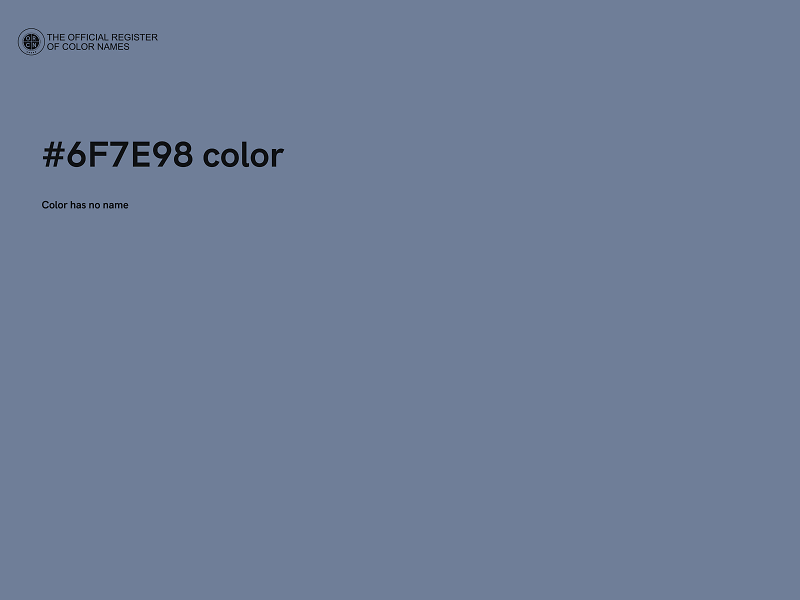 #6F7E98 color image