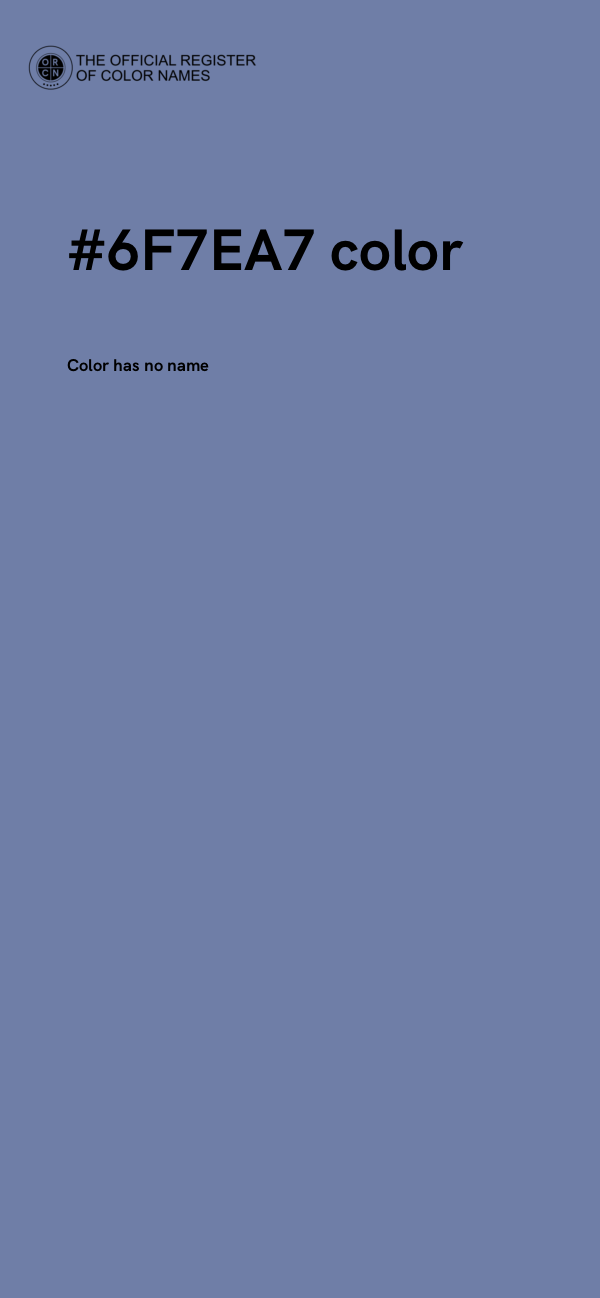 #6F7EA7 color image