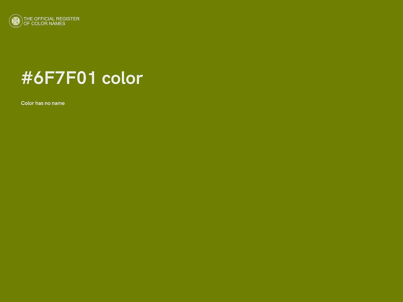 #6F7F01 color image