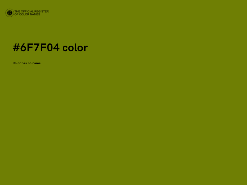 #6F7F04 color image