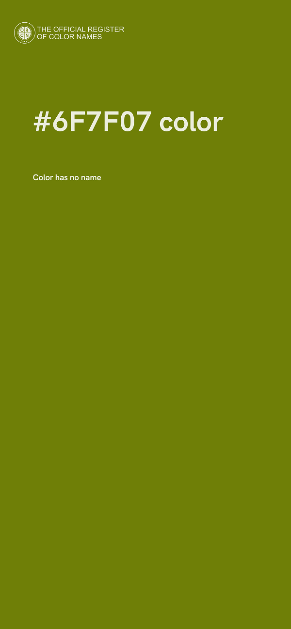 #6F7F07 color image