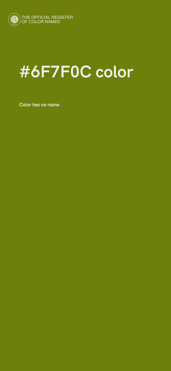 #6F7F0C color image