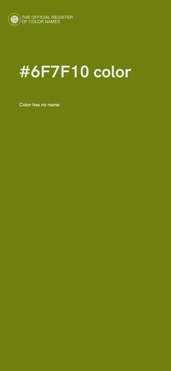 #6F7F10 color image