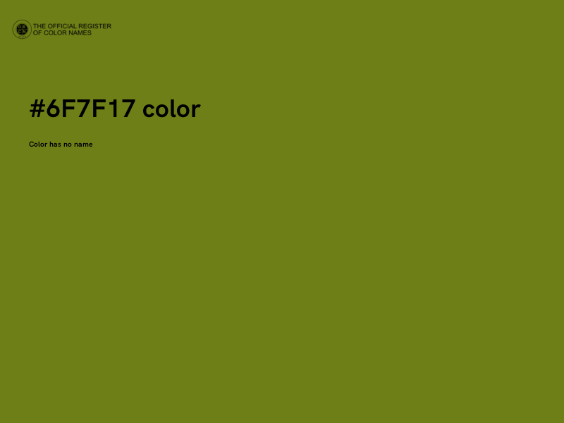 #6F7F17 color image