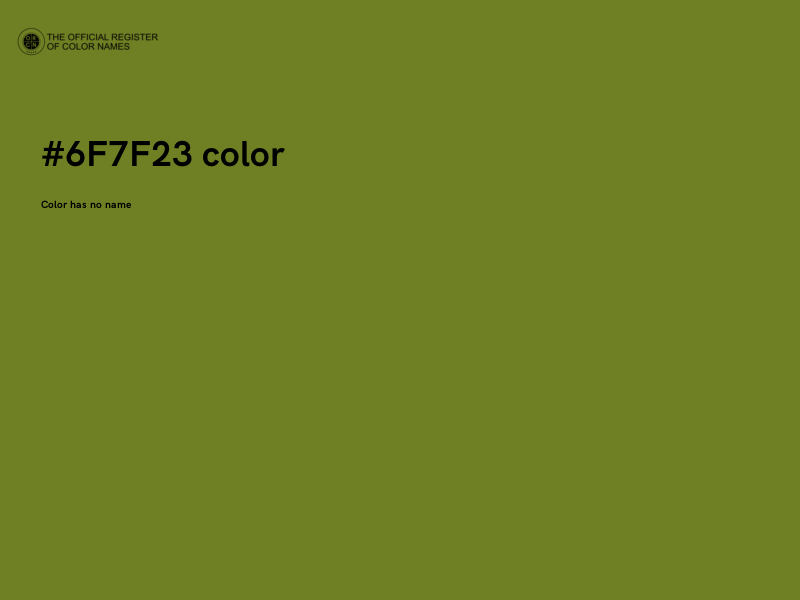 #6F7F23 color image