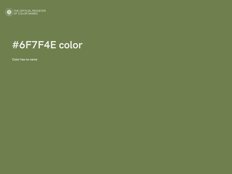 #6F7F4E color image
