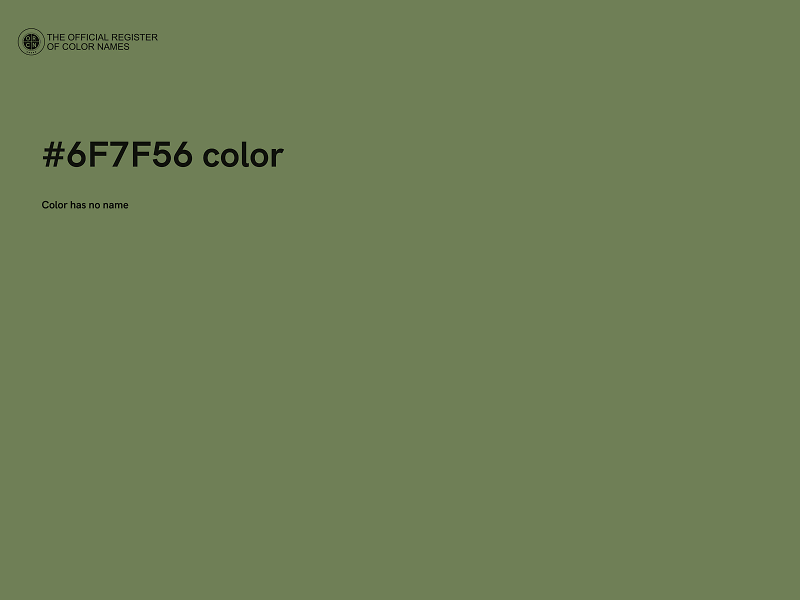 #6F7F56 color image