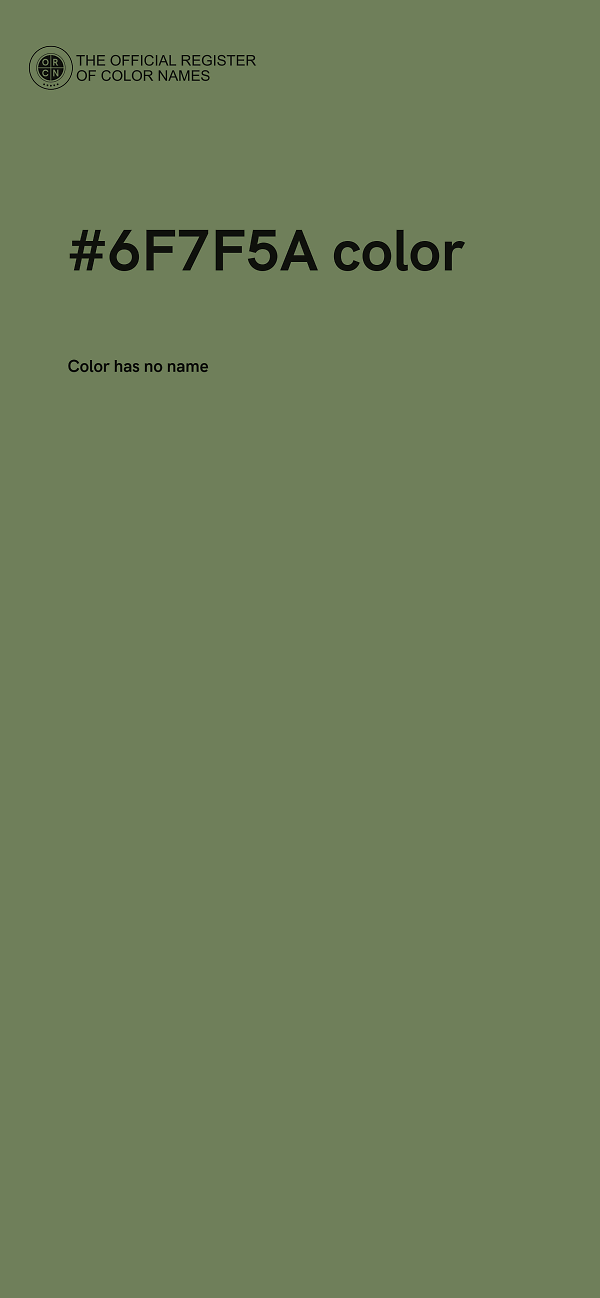 #6F7F5A color image
