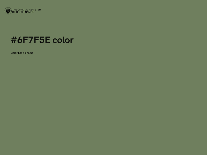 #6F7F5E color image