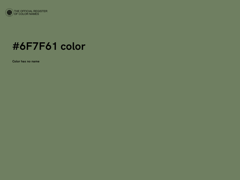 #6F7F61 color image
