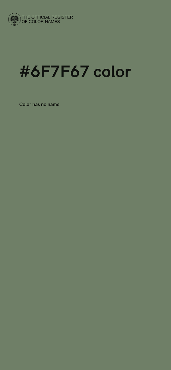 #6F7F67 color image