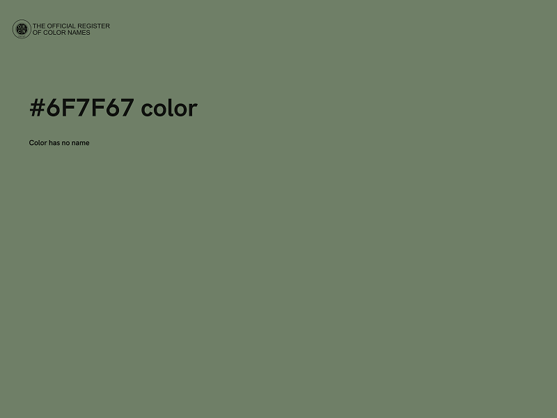 #6F7F67 color image