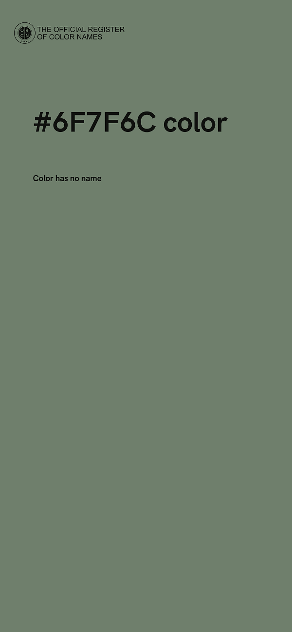 #6F7F6C color image