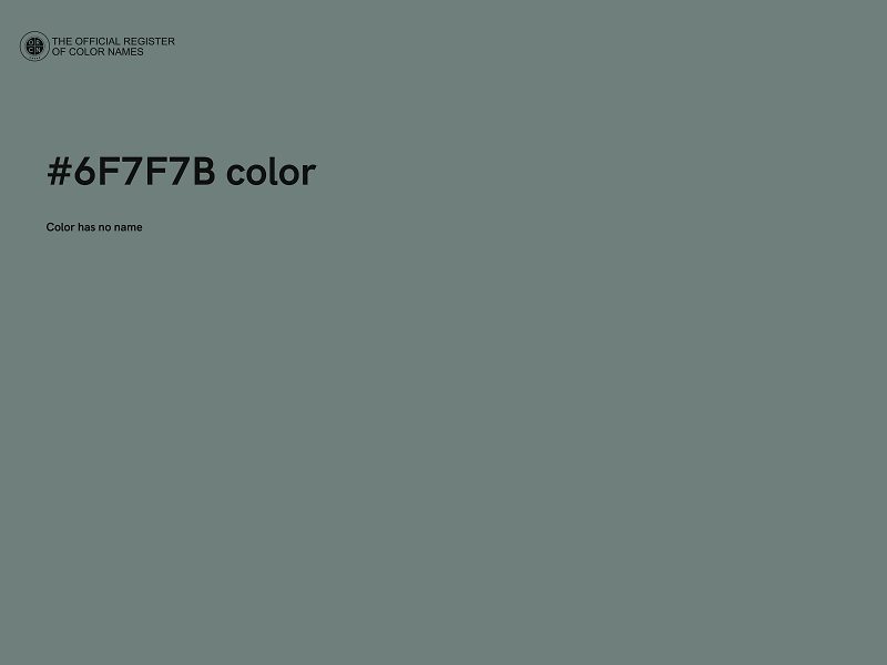 #6F7F7B color image