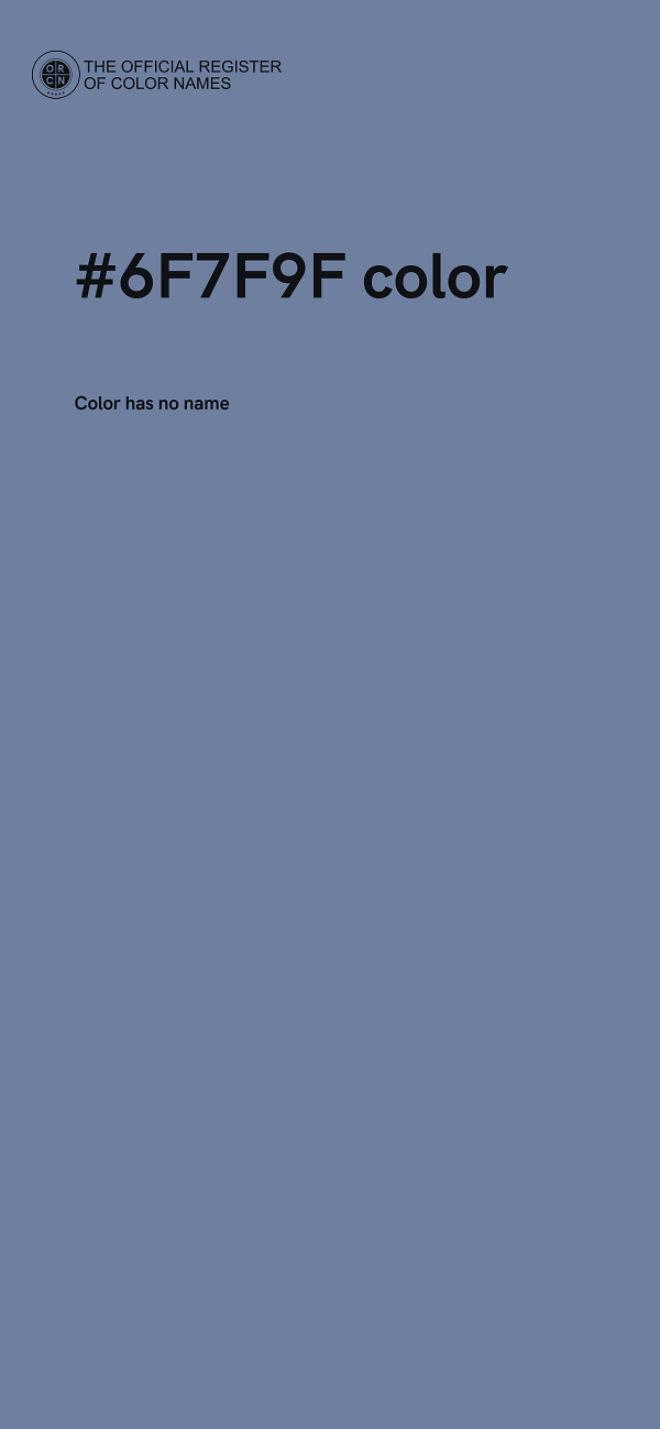 #6F7F9F color image