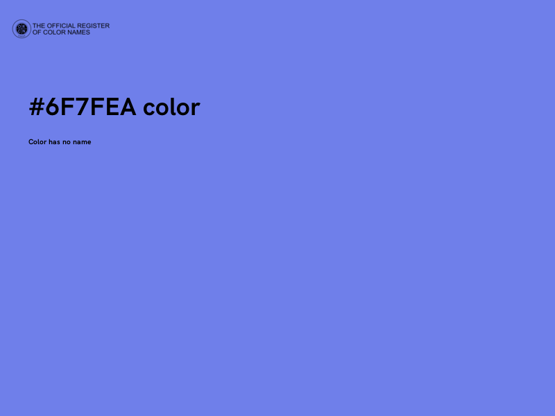 #6F7FEA color image