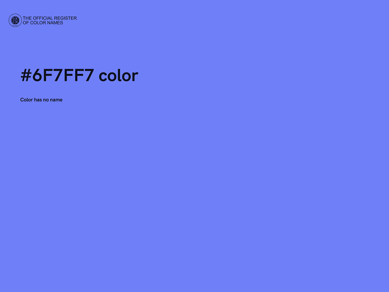 #6F7FF7 color image
