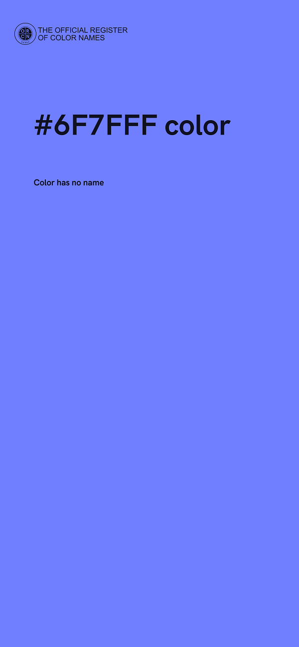 #6F7FFF color image