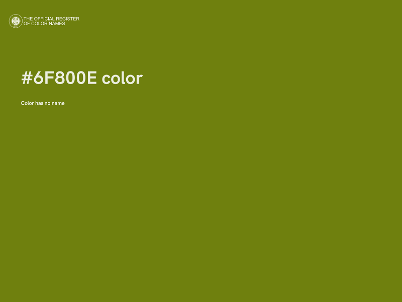 #6F800E color image