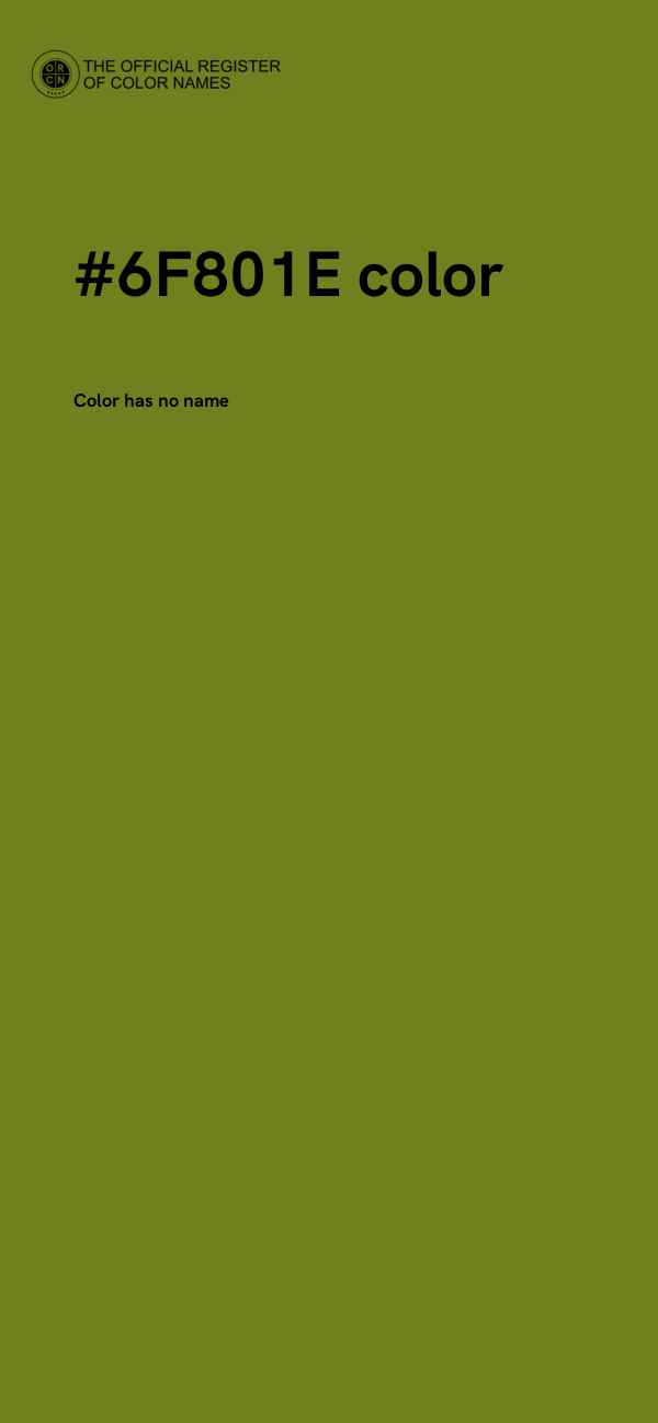 #6F801E color image
