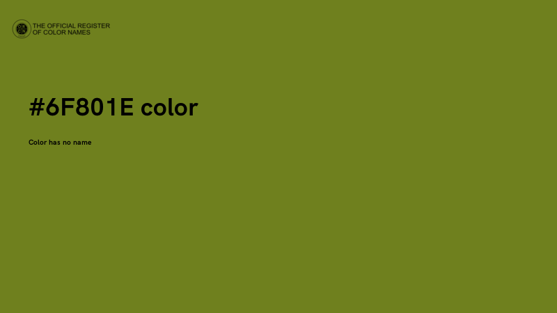 #6F801E color image