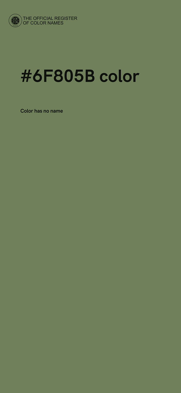 #6F805B color image