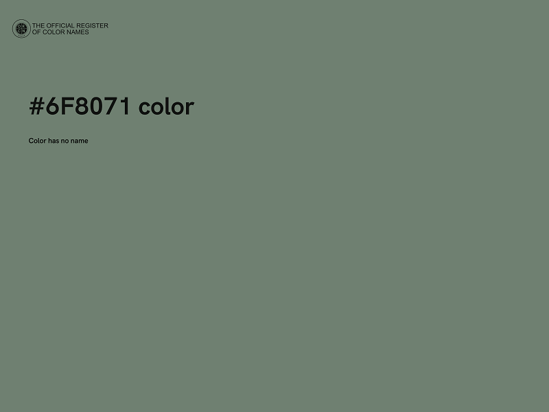 #6F8071 color image