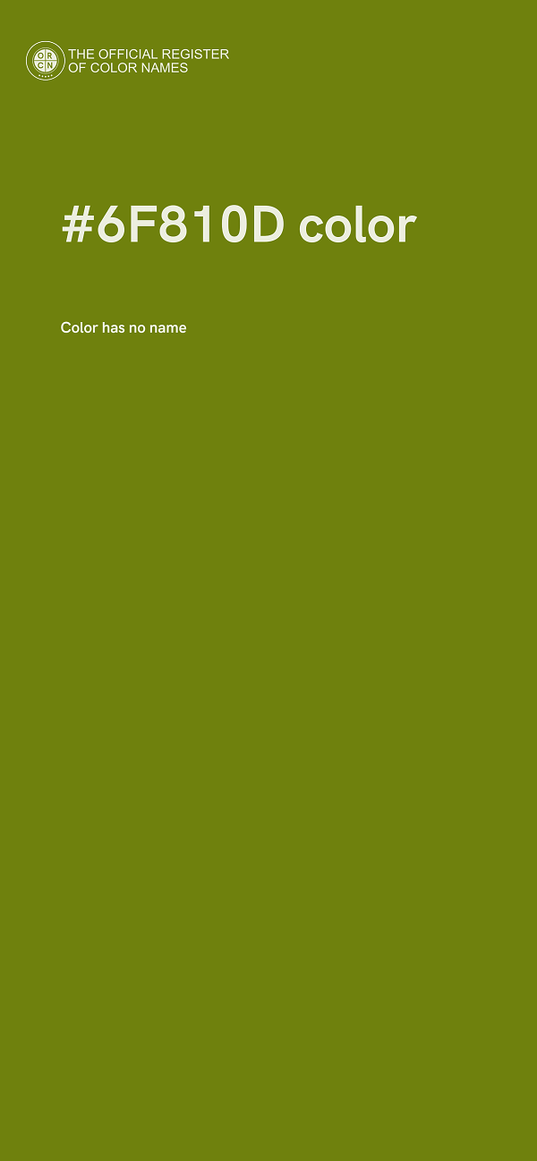 #6F810D color image