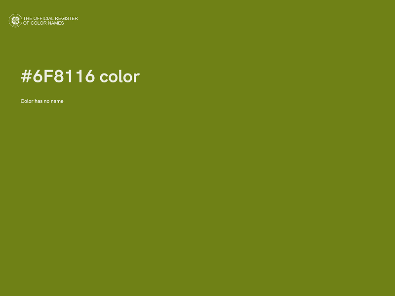 #6F8116 color image