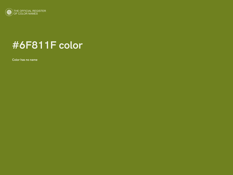 #6F811F color image