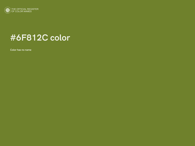 #6F812C color image