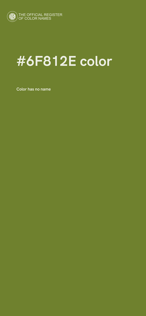 #6F812E color image