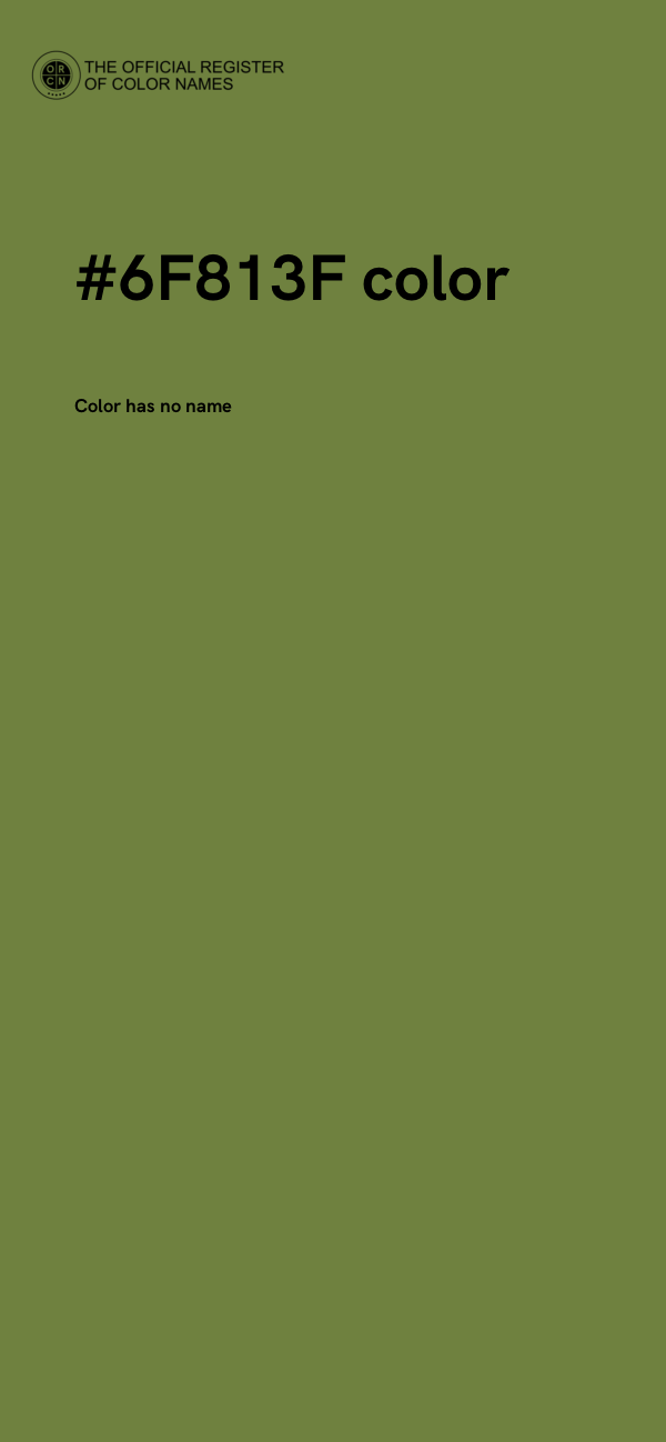 #6F813F color image