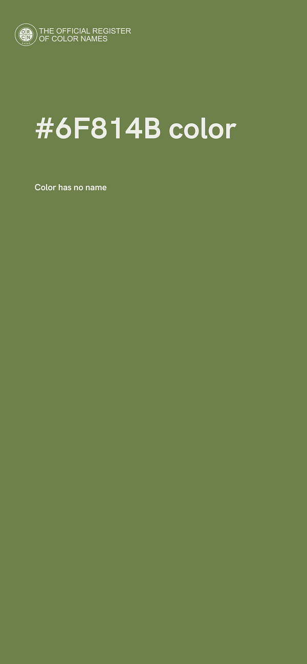 #6F814B color image