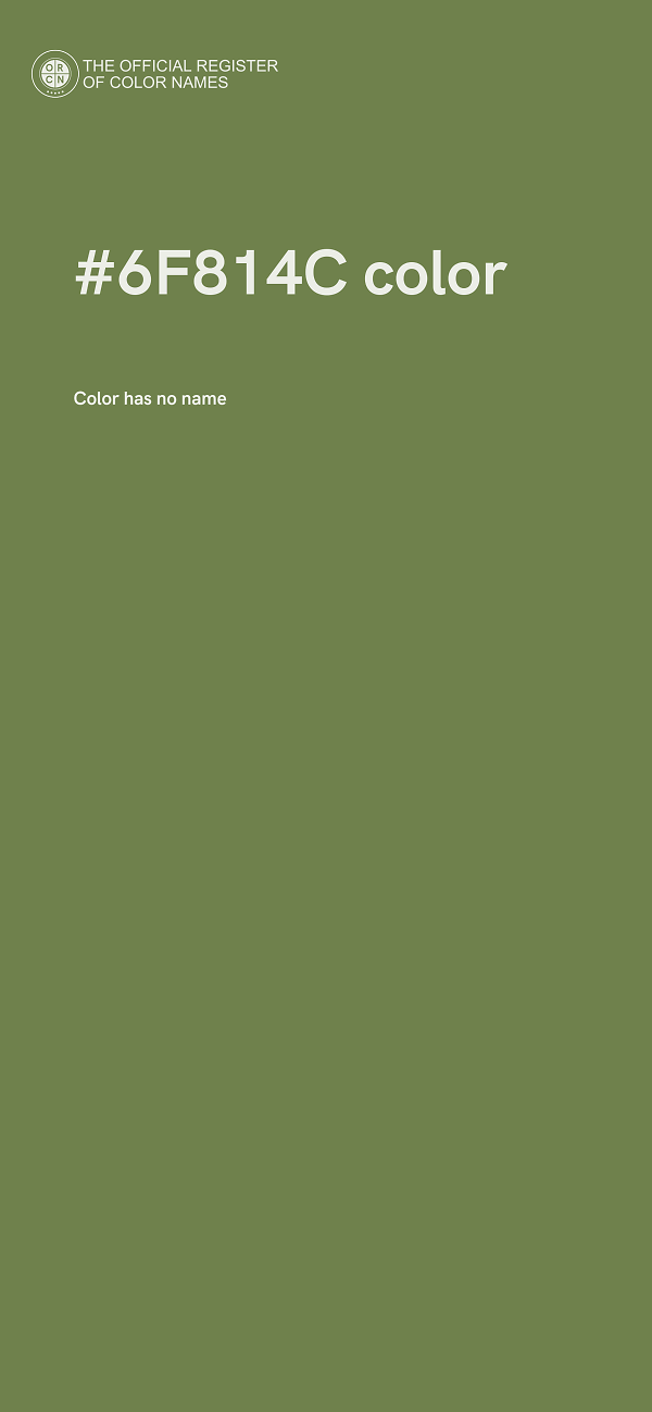 #6F814C color image