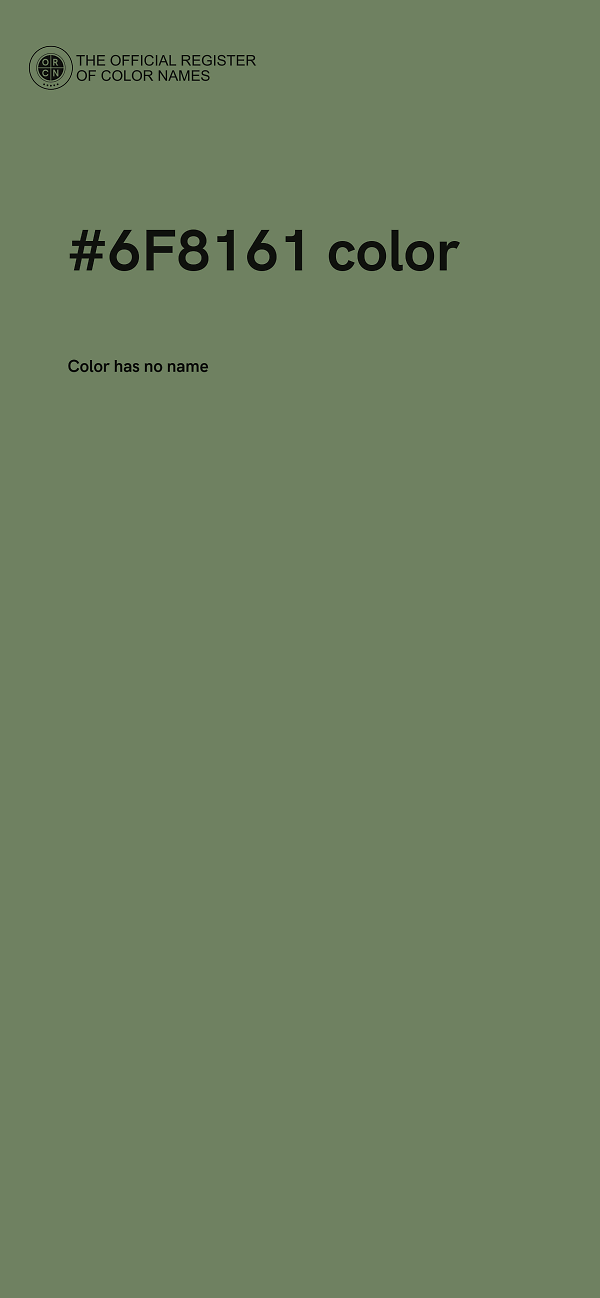 #6F8161 color image
