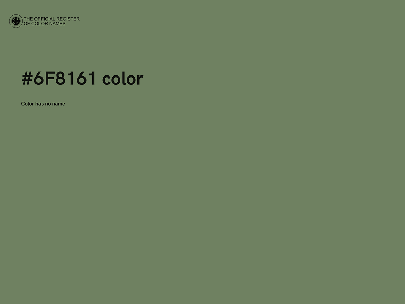 #6F8161 color image