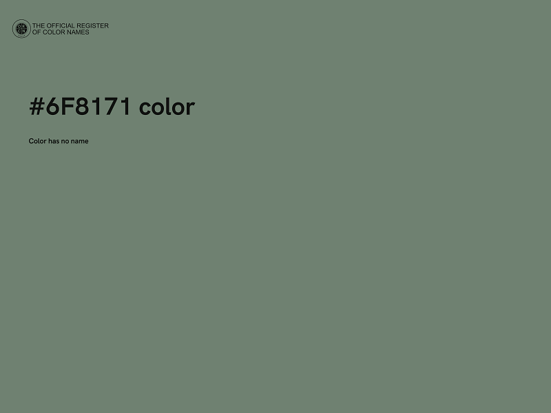 #6F8171 color image