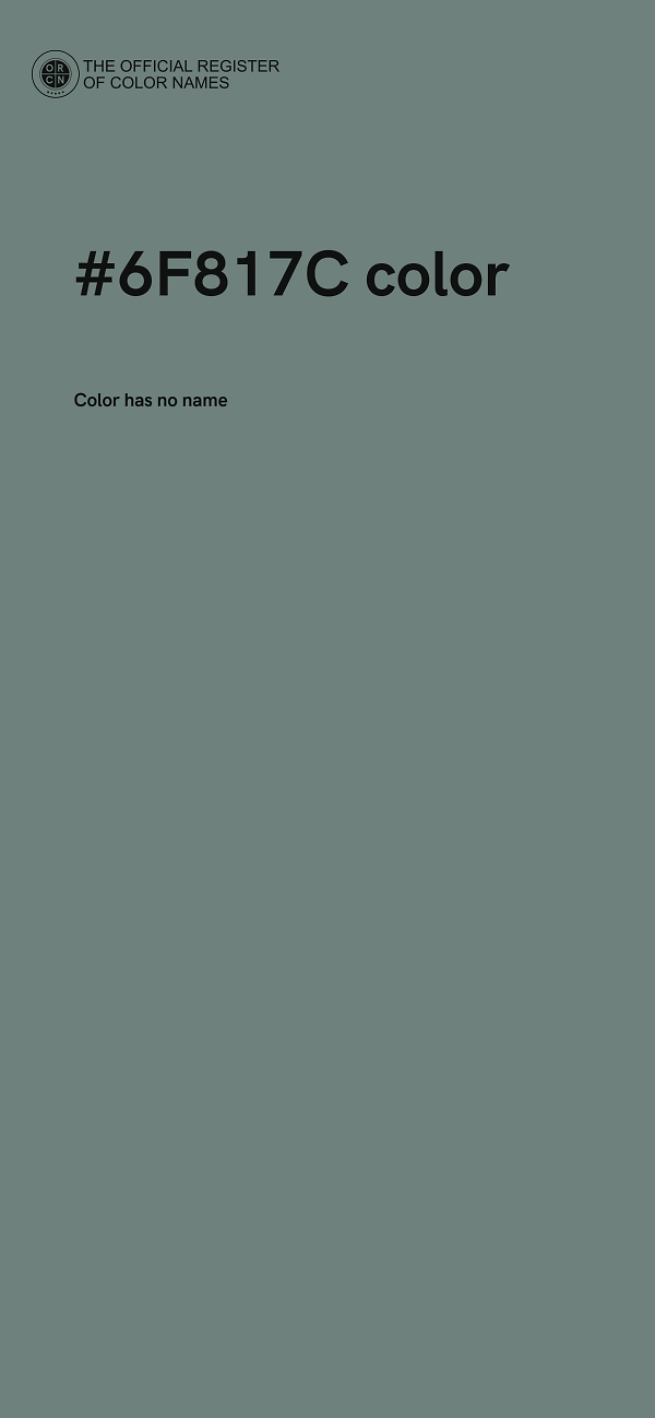 #6F817C color image
