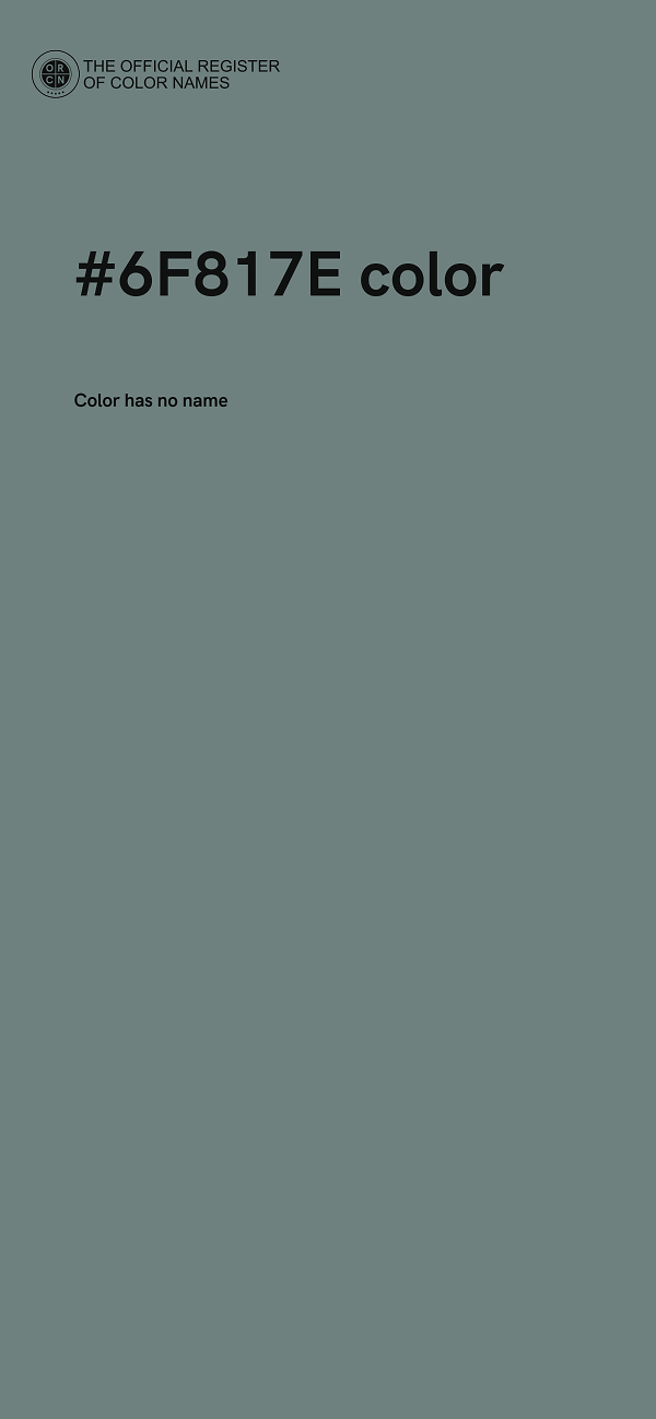 #6F817E color image