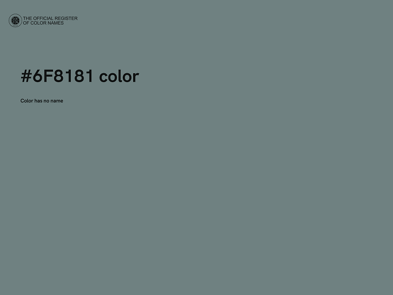 #6F8181 color image