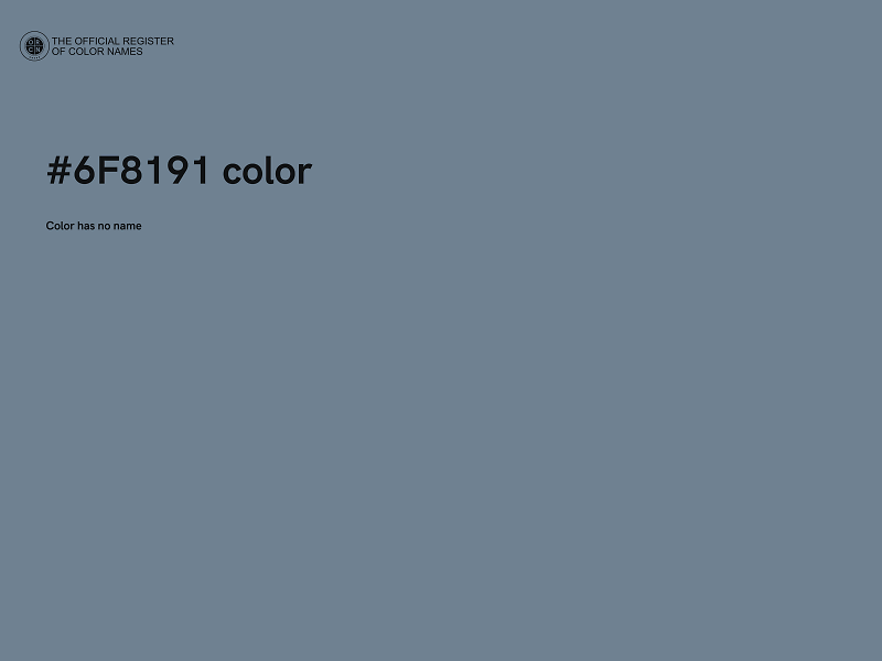 #6F8191 color image